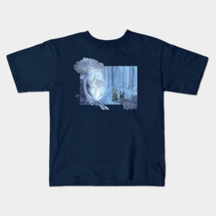 Fennec Foxes: Blue Kids T-Shirt